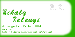 mihaly kelenyi business card